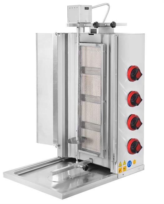 CSA Karacasan  Tüplü 4 Radyanlı Üstten Motorlu Döner Ocağı Makinesi