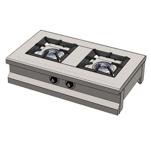 CSA Karacasan Set Üstü Çiftli 2 Gözlü Doğalgazlı Ocak100x60x25cm