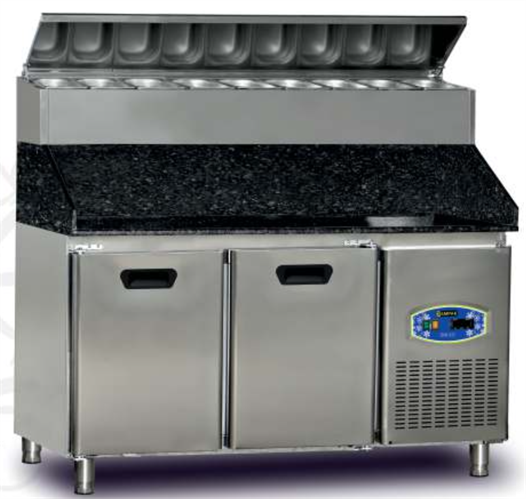 Dampak Pizza Hazırlık Buzdolabı Yüksek Model Tek Kapılı196 litre