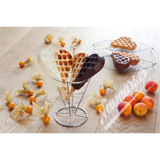 Glanz Neumarker Çubukta Kalp Waffle Plakası