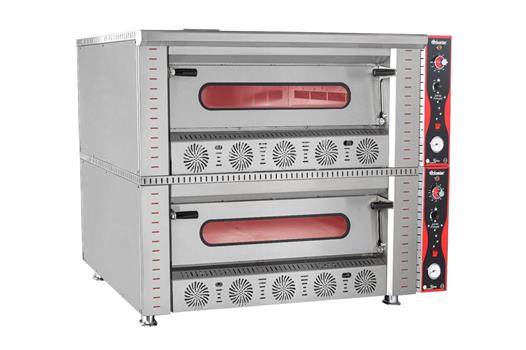 Himaksan Çift Katlı Pizza Fırını Tüplü 4 + 4 Pizza