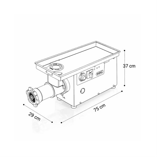 HNC No 22 Komple Paslanmaz Kıyma Makinesi 220V