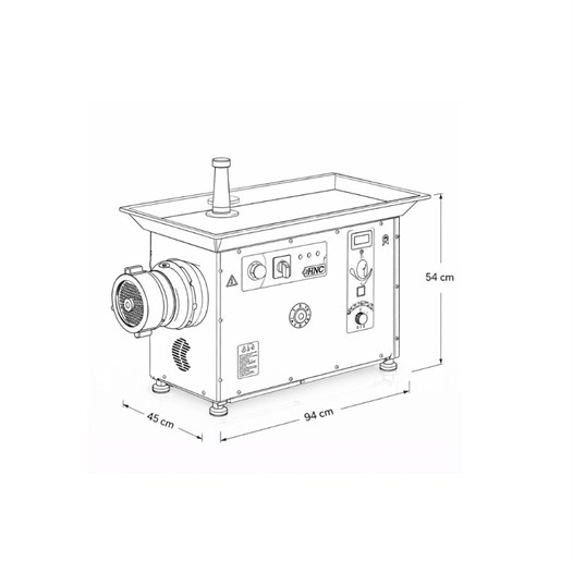 HNC No 42 Soğutmalı Paslanmaz Kıyma Makinesi 380V