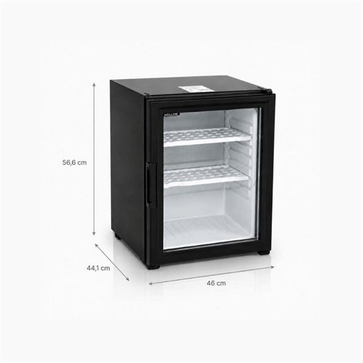 Holuxe HLX40-G 40 Litre Cam Kapılı Otel Tipi Minibar Siyah