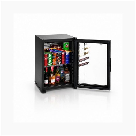 Holuxe HLX40-GEX 40 Litre Cam Kapılı Otel Tipi Minibar Siyah