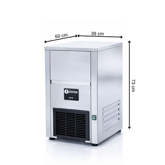 Iceinox 35 kg/gün Kendinden Hazneli Gurme Buz Makinesi – ICE 35