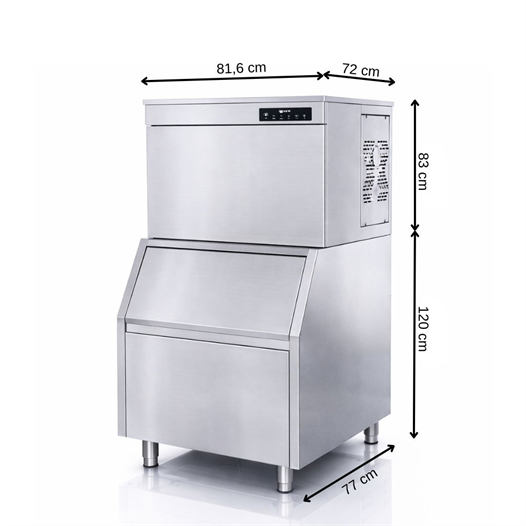 Iceinox 500 kg/gün Hazne Dahil Küp Buz Makinesi – ICE 500