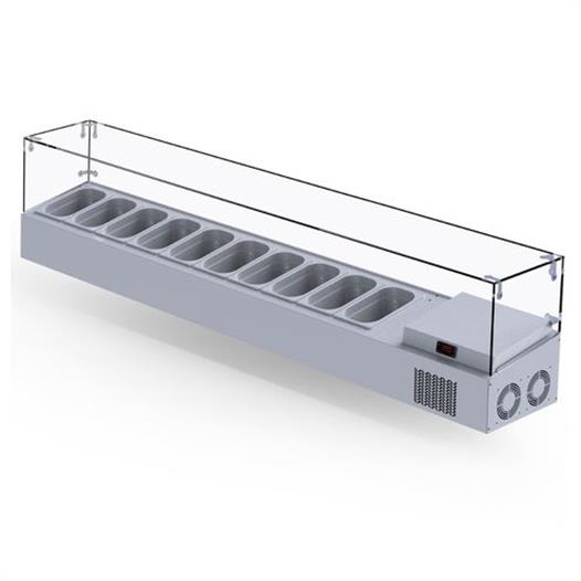 Iceinox Set Üstü Saladbar Cam Kapak GN 1/4-150: 10 Adet