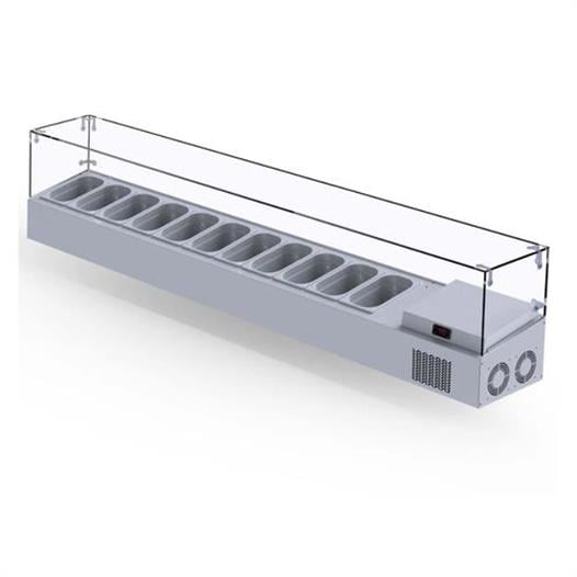 Iceinox Set Üstü Saladbar Cam Kapak GN 1/4-150: 11 Adet