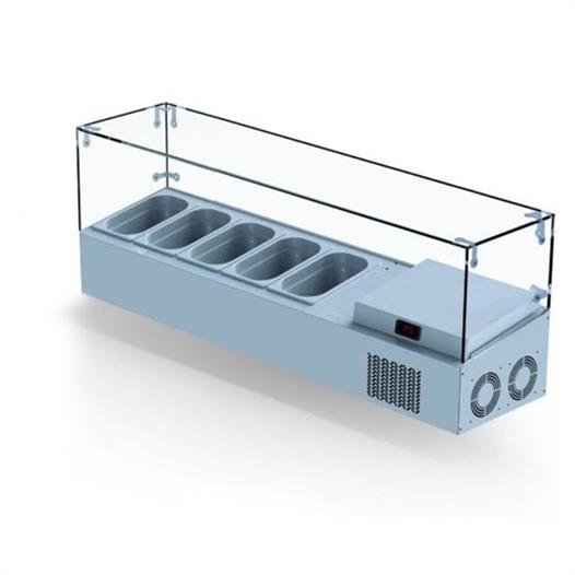Iceinox Set Üstü Saladbar Cam Kapak GN 1/4-150: 5 Adet