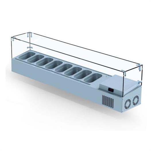 Iceinox Set Üstü Saladbar Cam Kapak GN 1/4-150: 8 Adet