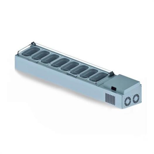Iceinox Set Üstü Saladbar Pleksi Kapak GN 1/4-150: 8 Adet