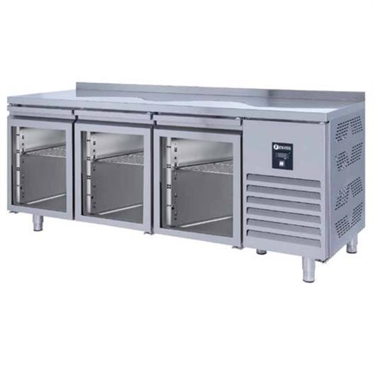 Iceinox Tezgah Tip Gn Buzdolabı 3 Cam Kapılı