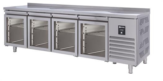 Iceinox Tezgah Tip Snack Buzdolabı 4 Cam Kapılı
