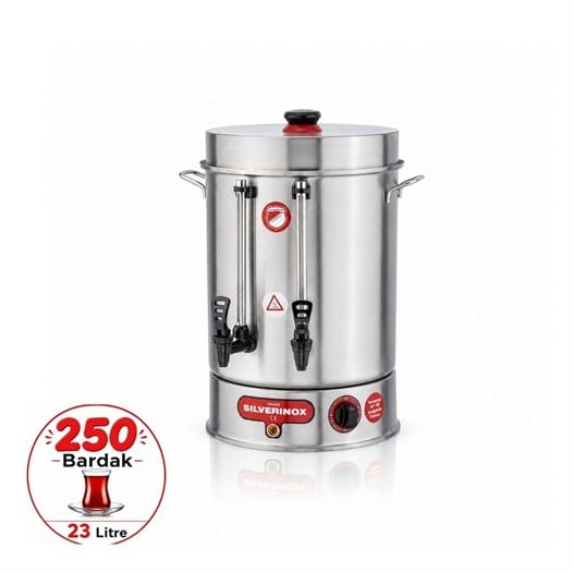 Işıkgaz SilverinoxIşıkgaz Silver 250 Bardak Standart Çay Makinesi 23 Lt Çay PotuSLVR-2005