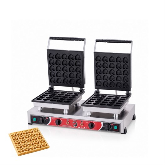 Işıkgaz Silver Elektrikli Çiftli Kalpli Bubble Waffle Makinesi