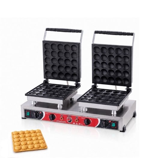 Işıkgaz Silver Elektrikli Çiftli Yuvarlak Bubble Waffle Makinesi