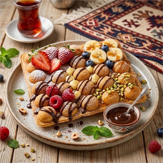 Işıkgaz Silver Elektrikli Çiftli Yuvarlak Bubble Waffle Makinesi