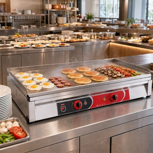 Silverinox Tüplü Set Üstü Düz Pleyt Izgara 100 Cm