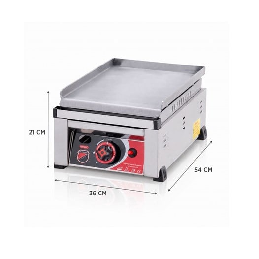 Işıkgaz Silver Endüstriyel 30 Luk Doğalgazlı 30 Cm Pleyt Izgara