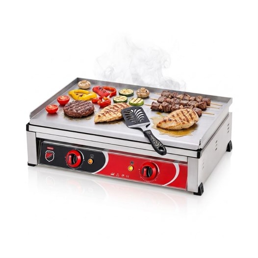 Silverinox Elektrikli Set Üstü Düz Pleyt Izgara 70 Cm 220V