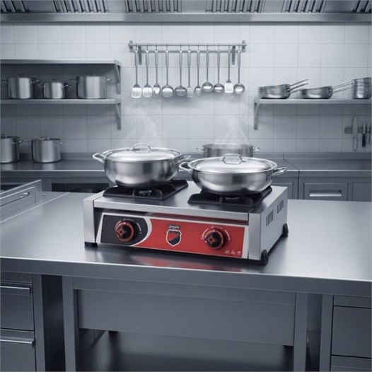 Silverinox Doğalgazlı Set Üstü Mini 2 Gözlü Ocak