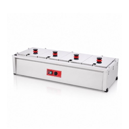 Silverinox Elektrikli Set Üstü 4lü Benmari