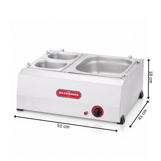 Silverinox Elektrikli Set Üstü Sos Kaplı Sosislik 220V