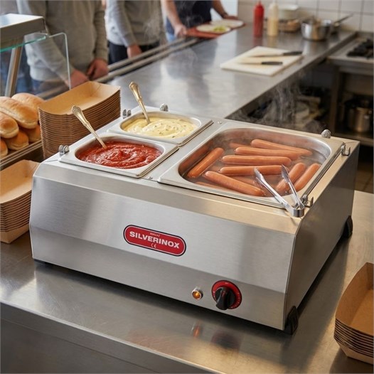 Silverinox Elektrikli Set Üstü Sos Kaplı Sosislik 220V