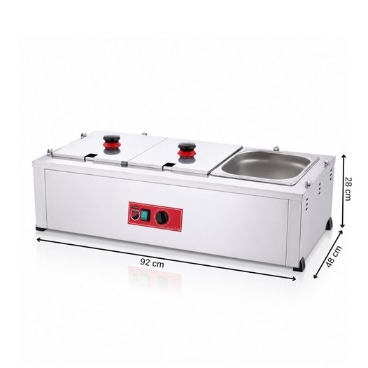 Silverinox Elektrikli Set Üstü 3lü Benmari