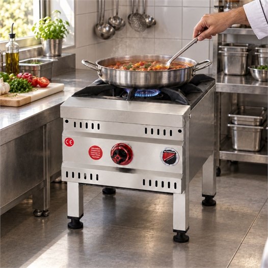 Silverinox Tüplü 1 Yanışlı Yer Ocağı