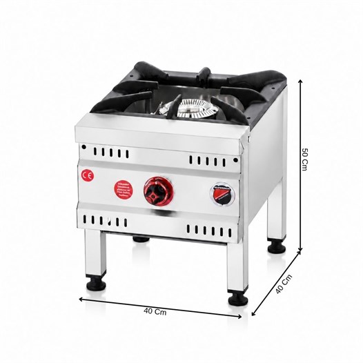 Silverinox Tüplü 1 Yanışlı Yer Ocağı