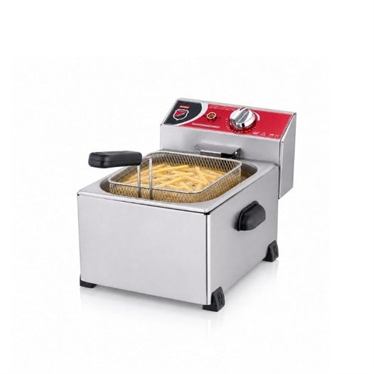 Silverinox Elektrikli Tekli 5 Litre Fritöz 220V