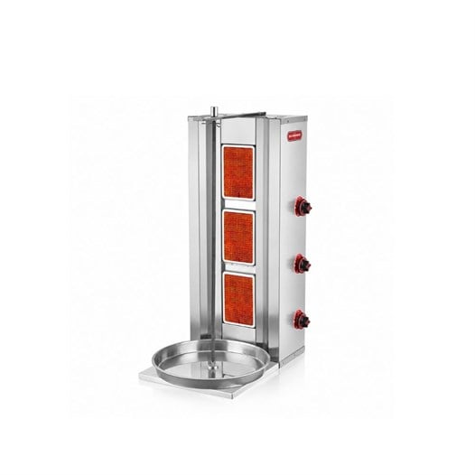 Silverinox Tüplü 3 Radyan Döner Makinesi