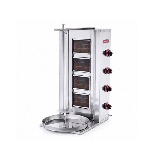 Silverinox Tüplü 4 Radyan Döner Makinesi