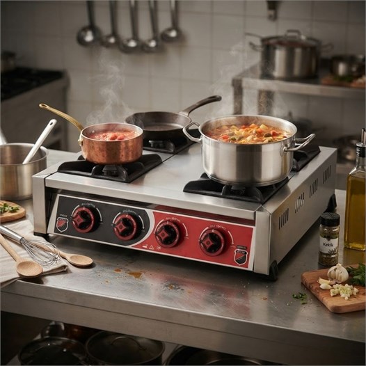 Silverinox Tüplü Set Üstü Mini 4 Gözlü Ocak