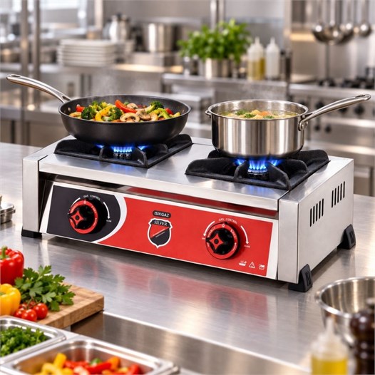 Silverinox Tüplü Set Üstü Mini 2 Gözlü Ocak