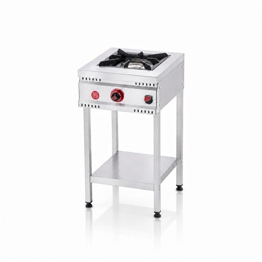 Silverinox Tüplü Taban Raflı 1 Gözlü Ocak