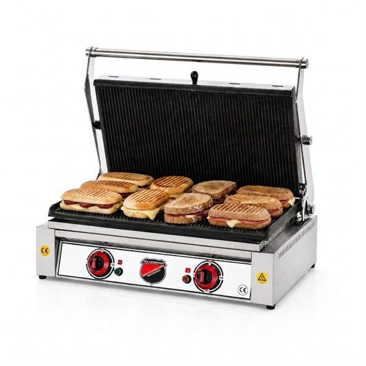 Silverinox Elektrikli Plus 20 Dilim Döküm Tost Makinesi