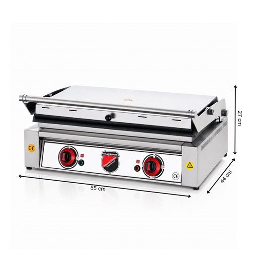 Silverinox Elektrikli Plus 20 Dilim Döküm Tost Makinesi