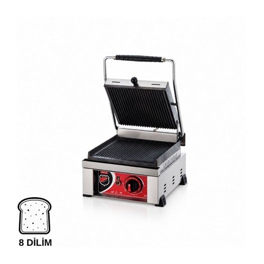 Silverinox Elektrikli Style 8 Dilim Döküm Tost Makinesi