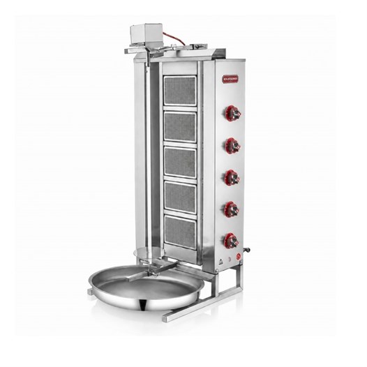 Silverinox Tüplü 5 Radyan Üstten Motorlu Döner Makinesi 