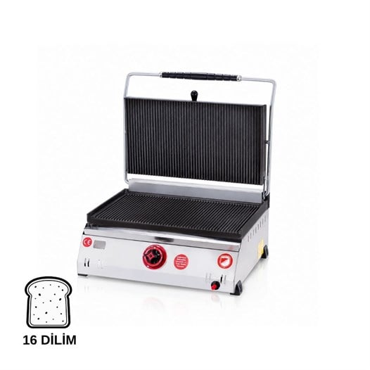 Silverinox Tüplü 16 Dilim Döküm Tost Makinesi