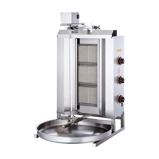 Işıkgaz Silver Doğalgazlı 3 Radyanlı Üstten Motorlu Döner Ocağı