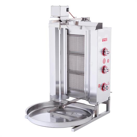 Işıkgaz Silver Doğalgazlı 3 Radyanlı Üstten Motorlu Döner Ocağı