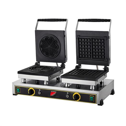 Işıkgaz Silver Endüstriyel Elektrikli Çiçek Kare Waffle Makinesi