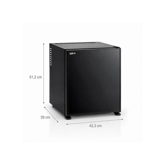 ISM SM27 27 Litre Blok Kapılı Otel Tipi Minibar Siyah
