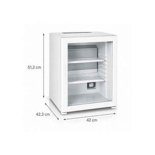 ISM SM30ECO 30 Litre Cam Kapılı Otel Tipi Minibar Beyaz