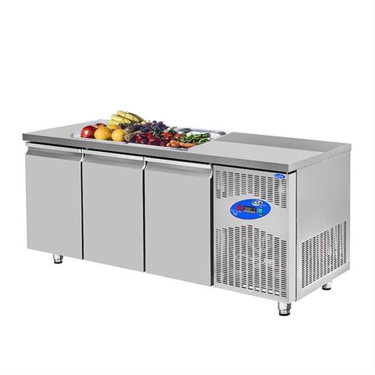 CSA Karacasan  474 Lt Üç Kapılı 700Lük Havuzsuz Saladbar Buzdolabı(304 Çelik)