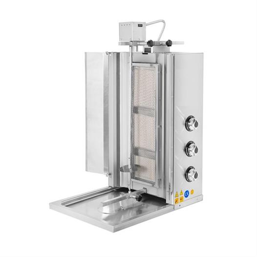 CSA Karacasan  Doğalgazlı 3 Radyanlı Üstten Motorlu Döner Ocağı Makinesi